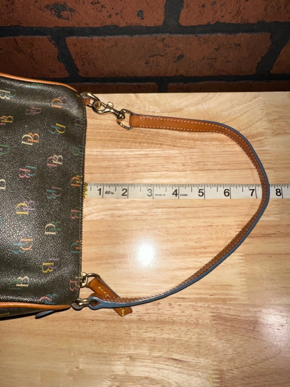 Y2K Dooney & Bourke Multicolor Logo Shoulder Bag - Picture 5 of 13